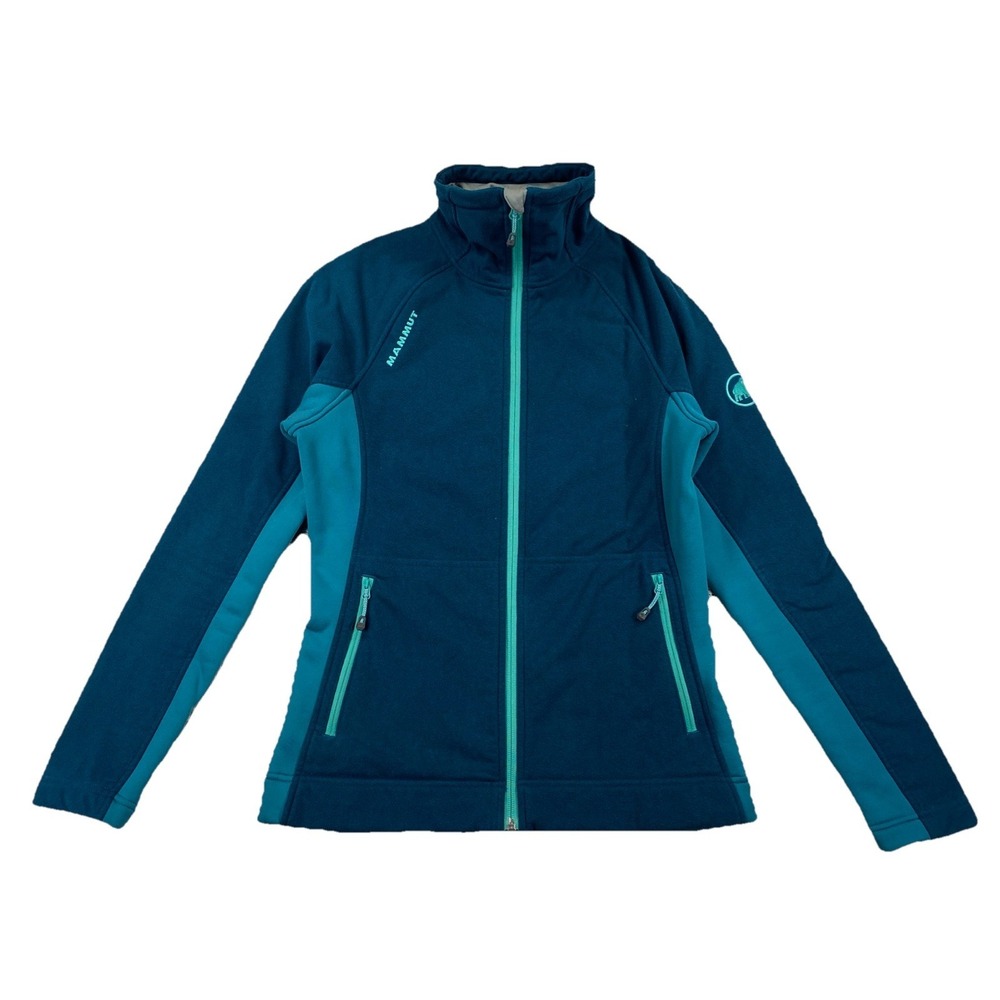 Mammut Three Sisters Fleece Jacket Full Zip Teal Blue Women's Small